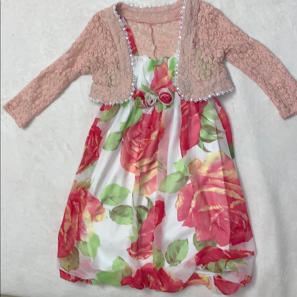 Other - 👧🏻 BUNDLE OF 2 (kid 10) Bubble dress + cardigan